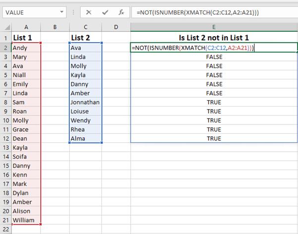 ách so sánh hai tập dữ liệu trong Excel tìm ra sự trùng lặp và khác biệt
